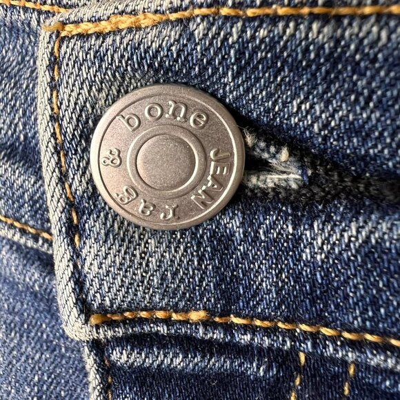 Rag & Bone Jeans Womens Size 26 Ankle Skinny in Clean Commodore Raw Hem & Slit - Picture 9 of 16